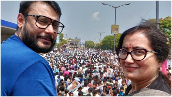 Is Sumalatha Amma trying to get her son Darshan out of jail