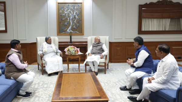 Karnataka DCM DK Shivakumar met PM Narendra Modi