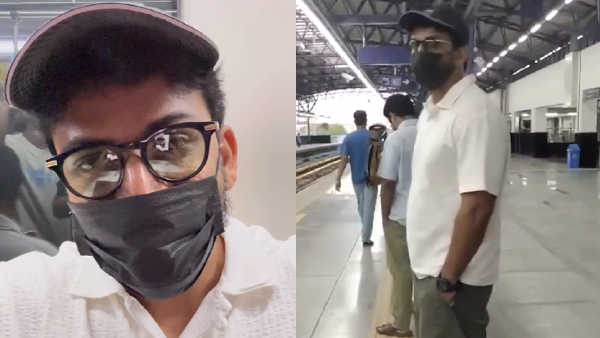 Kannada Actor Daali Dhananjaya Travels in Namma Metro Video went viral Kannada Actor Daali Dhananjaya Travels in Namma Metro Video went viral