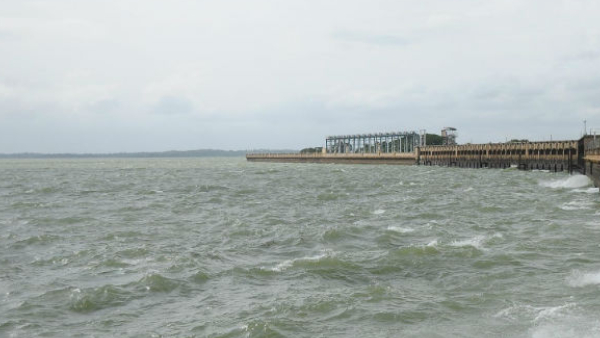 KRS Dam Water Level on June 19th Inflow Increased due Heavy Rain