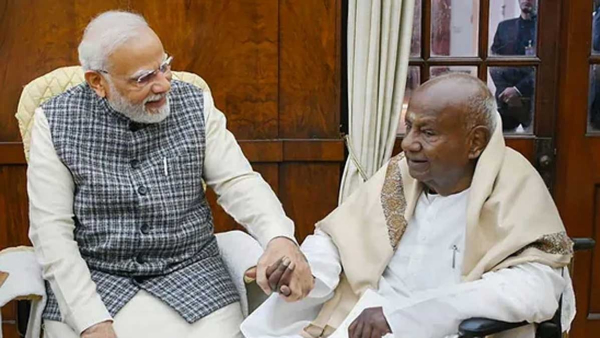 Modi 3 0 HD Deve Gowda was absent from Modi swearing-in ceremony Modi 3 0 HD Deve Gowda was absent from Modi swearing-in ceremony