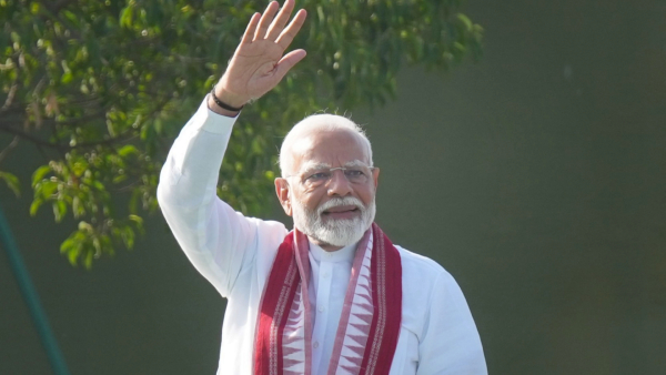 Narendra Modi took oath Celebrations with fireworks everywhere