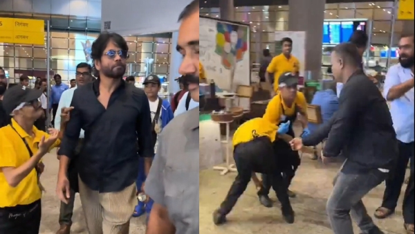 Bodyguard behaves ruthlessly with a fan Actor Nagarjuna apologises