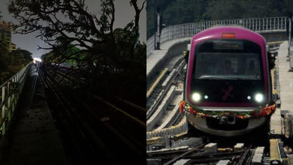 Namma Metro Service cut Between Trinity Station to MG Road due Tree Branch Fall on Track