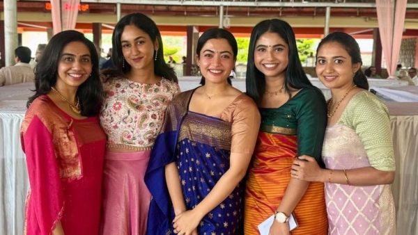 Actress Rashmika Mandanna Kodava Traditional Look in Marriage Program She Miss her Home Town Actress Rashmika Mandanna Kodava Traditional Look in Marriage Program She Miss her Home Town