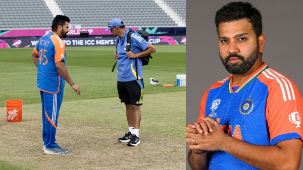 IND vs PAK Rohit Sharma Criticizes New York s Drop-In Pitch Ahead of Marquee Clash