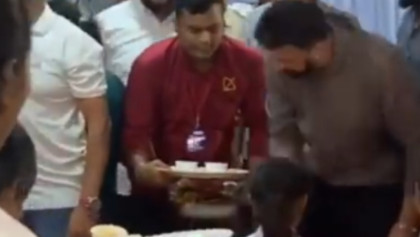 Kiccha Sudeep with poor childrens in Mysuru video viral
