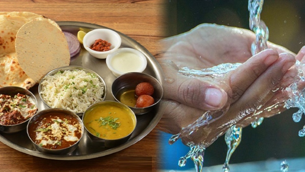 Vastu Food Rules in kannada Is it bad to wash hands on plate