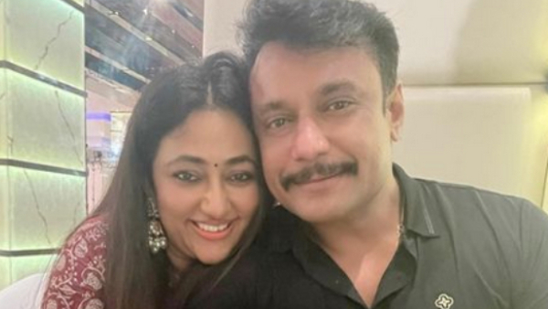 Actor Darshan s wife Vijayalakshmi went back seeing the media in front of Parappana agrahara