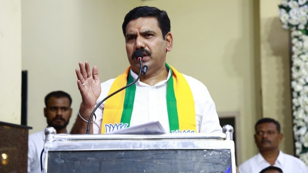 BY Vijayendra demand for a CBI enquiry and rejects SIT probe in chandrasekhar suicide case