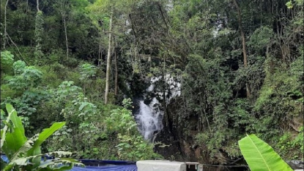 Small And Beautiful Water Falls Created In Madikeri-Mangalore Highway In Rainy Season