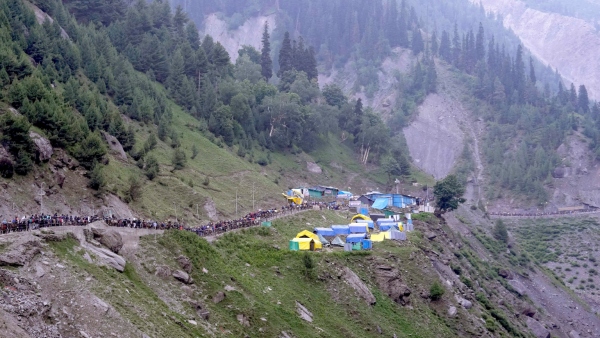 Amarnath Yatra temporarily suspended due to heavy rain