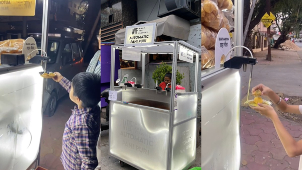 Consumers Happy for Automatic Panipuri Kiosk at HSR Layout photos Goes Viral Netizens React