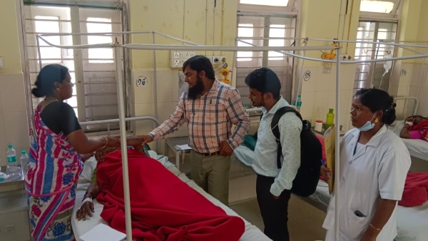 Bee attack 42 injured 19 admitted to hospital in Basavapura village