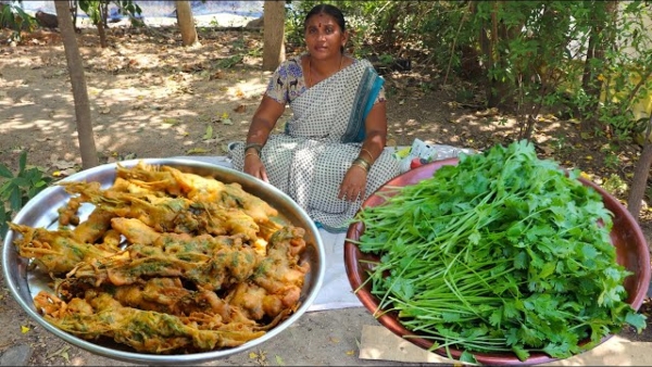 Coriander Bajji Recipe Know How to Make Kottambari Bajji in Kannada