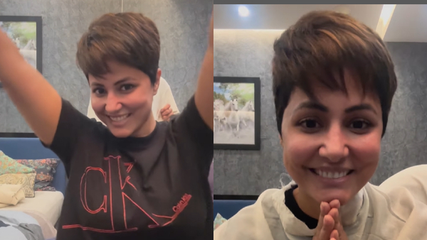 Actress Hina Khan cuts Her Hair As She Undergoes Chemotherapy For Breast Cancer