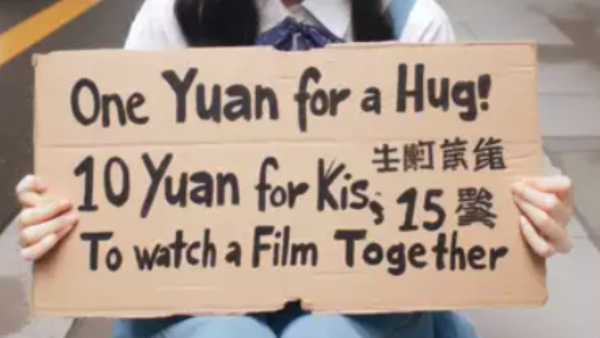 Increasing Street Girlfriends Trend In China Offers Services Such As Hug And Kisses