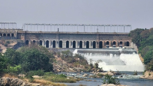 Heavy Rain KRS Dam water level increased