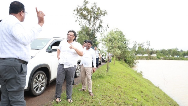 Rain Flood Damage Of Crops Across Shivamogga