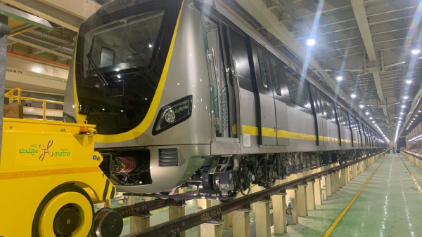Namma Metro RV Road-Bommsandra Yellow Line Route will Open on December 2024 Namma Metro RV Road-Bommsandra Yellow Line Route will Open on December 2024