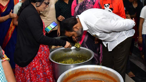 Minister Santosh Lad Sudden Visit To The Government Hostel In Dharwad