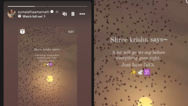 Former MP Sumalatha Ambareesh Shared Instagram Story Goes Viral