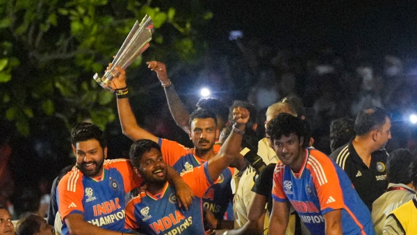 Team India Returns with a Replica T20 World Cup Trophy The Reason