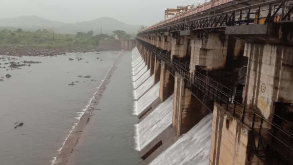 Tunga Dam Full Water To Released For Upper Tunga Main Canal