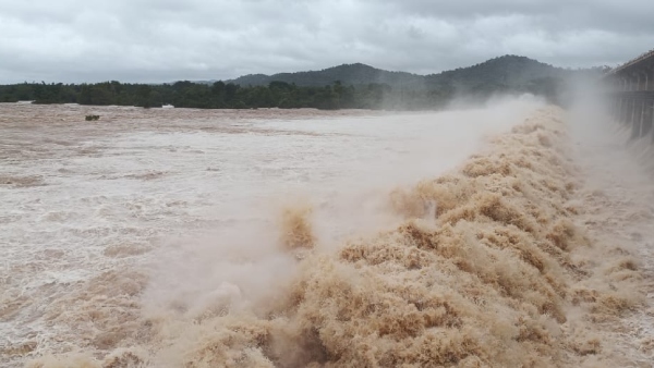 Tunga Dam Gajanur Shivamogga Reaches Full Capacity