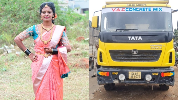 Pregnant woman died after tipper lorry collided to bike in Bengaluru Rural Pregnant woman died after tipper lorry collided to bike in Bengaluru Rural