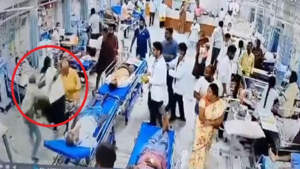 woman junior doctor grabbed by hair assaulted by patient at tirupati hospital - video viral woman junior doctor grabbed by hair assaulted by patient at tirupati hospital - video viral