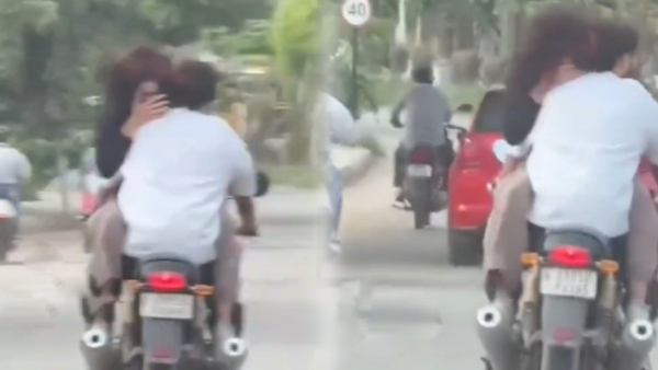 Bengaluru Couple s Dangerous Two-Wheeler Stunts Prompt Legal Action Calls