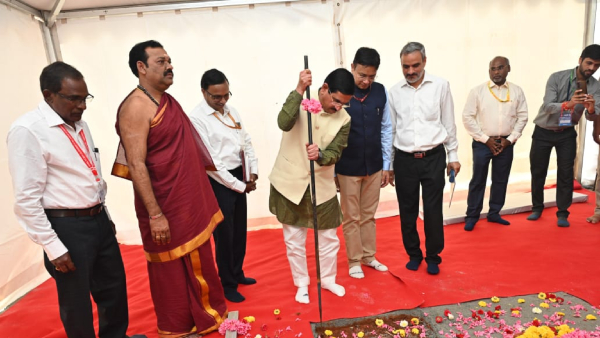 Pralhad Joshi Foundation Stone to EV Battery and Charger Testing Facility Center at Bengaluru NTH