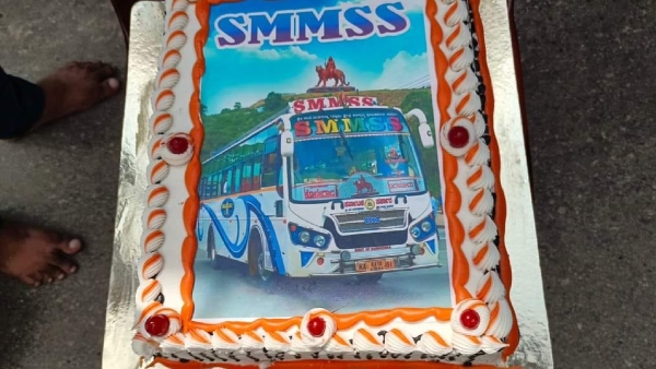 Birthday celebration for 4 buses at Male Mahadeshwara Hill video Viral