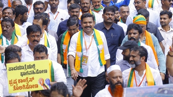 BJP State President B Y Vijayendra Explained The Purpose Of The Mysore Chalo Padayatra