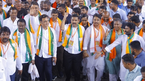 BJP State President B Y Vijayendra Explained The Purpose Of The Mysore Chalo Padayatra