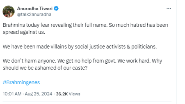 Bengaluru Base CEO Anuradha Tiwari Brahmin genes Controversial Post Viral Who Faced Criticism Bengaluru Base CEO Anuradha Tiwari Brahmin genes Controversial Post Viral Who Faced Criticism