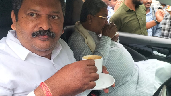 CM Siddaramaiah in relax mood amid BJP-JDS Protest