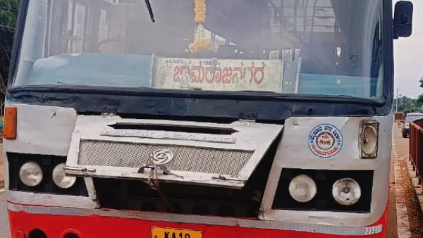Pregnant woman death due to in KSRTC bus hit near Kollegala Taluk