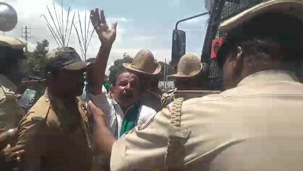 Tractor rally by Farmers in Chamarajanagar what is the reason