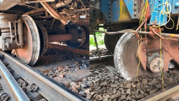 Coal Goods Train 11 Coaches Derailed in Castle Rock Near Dudhsagar Hubli Train Service affected