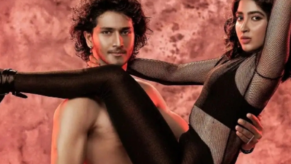 Blood on Actor Samarjit Lankesh hand while tying flowers to Saanya Iyer