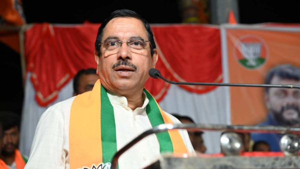 Union Minister Pralhad Joshi Reaction On Channapatna NDA Candidate