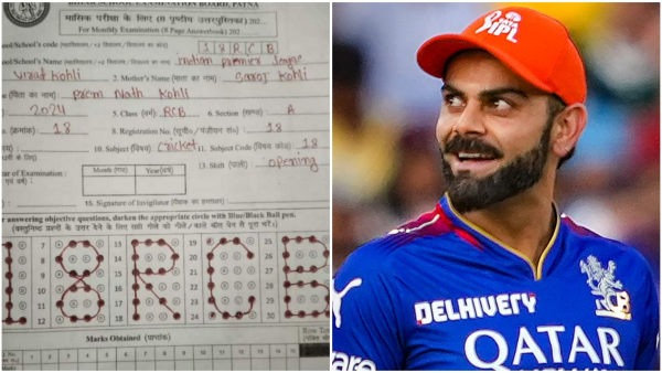 Bihar Student Fills OMR in 18 RCB Pattern as Virat Kohli
