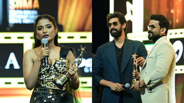 Award Presentation To Sandalwood At SIIMA Awards Event In Dubai