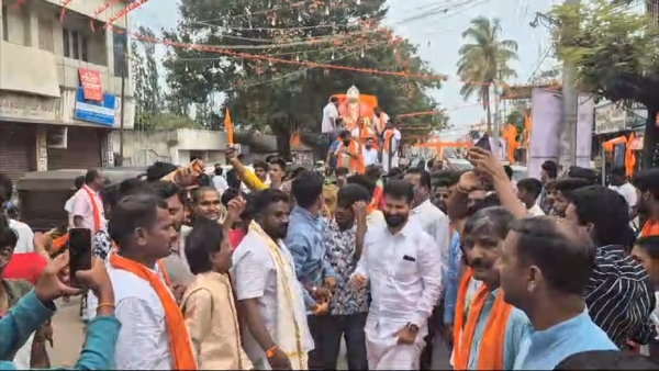 Hindu Mahasabha Ganapati Pratishthapana at Chikkamagaluru CT Ravi Dance video viral