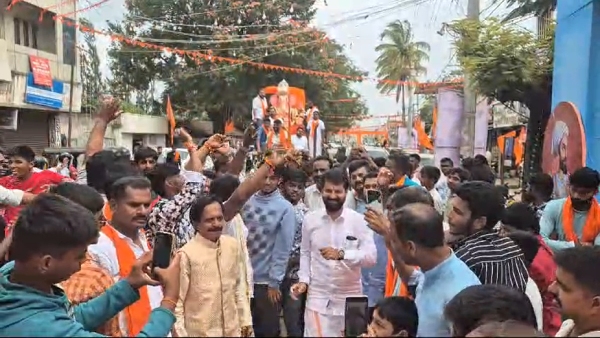 Hindu Mahasabha Ganapati Pratishthapana at Chikkamagaluru CT Ravi Dance video viral