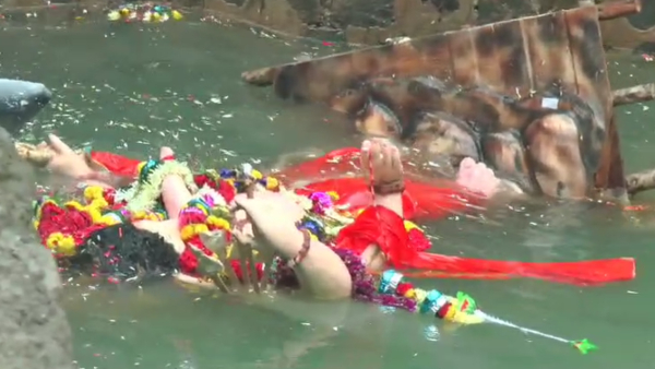 Grand Ganesha Festival Celebration In Hubballi Concludes Peacefully