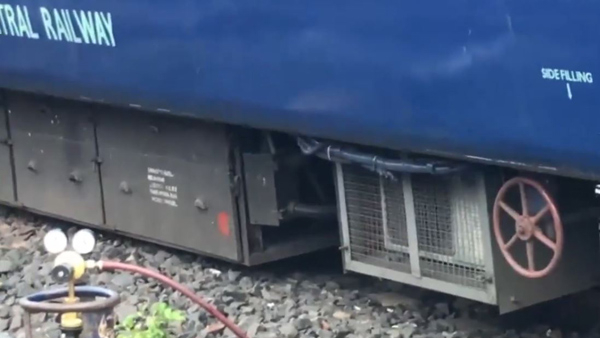 Indore-Jabalpur Express train derailed A railway operator averted a train accident at Karwar Indore-Jabalpur Express train derailed A railway operator averted a train accident at Karwar