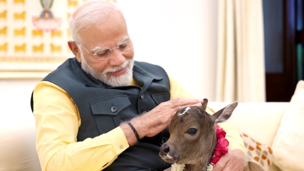 PM Modi Welcomes New Family Member Deepjyoti